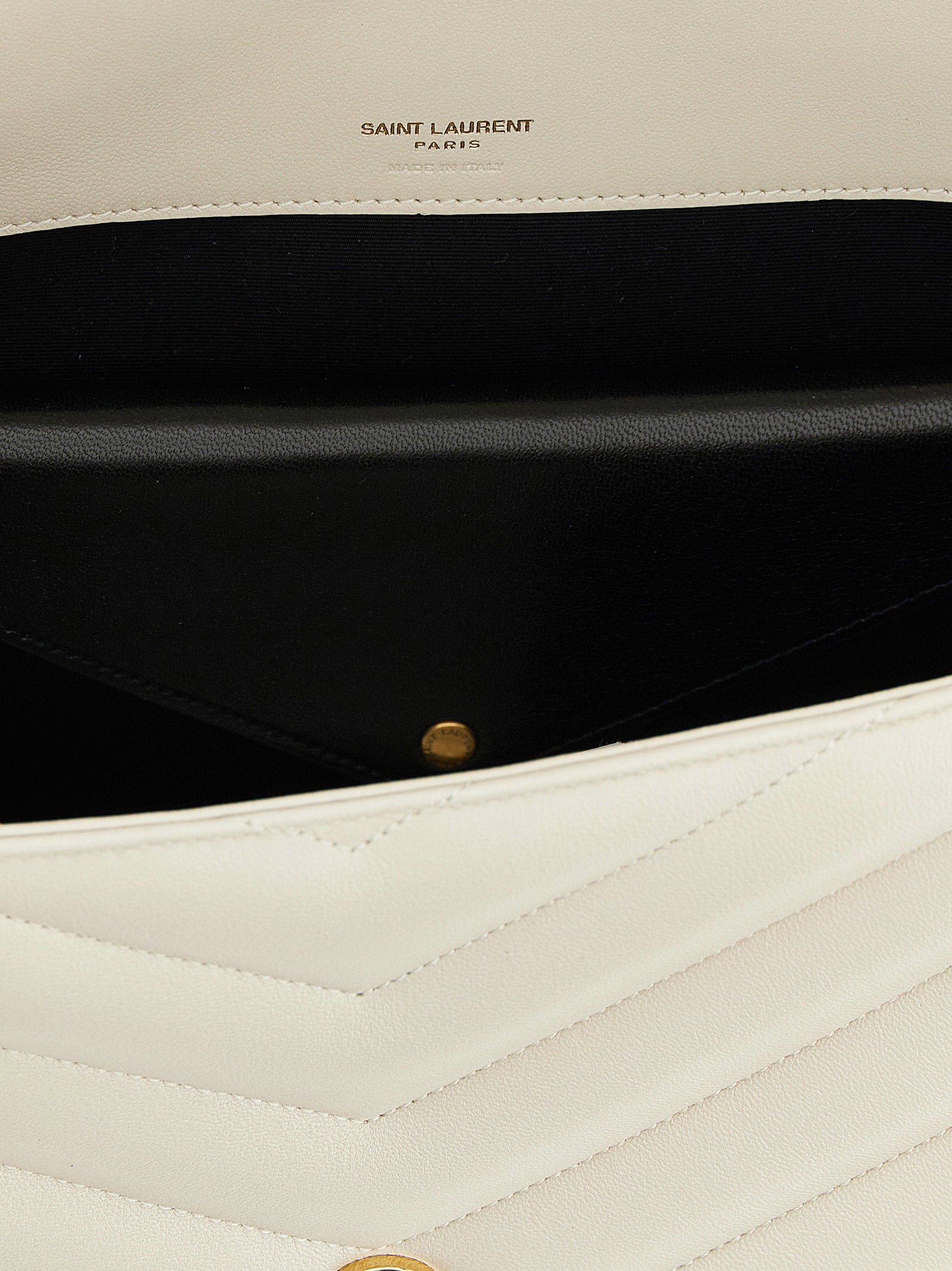Saint Laurent Loulou Large Shoulder Bag Beige