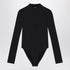 Balenciaga Black Nylon Long-Sleeve Bodysuit Black