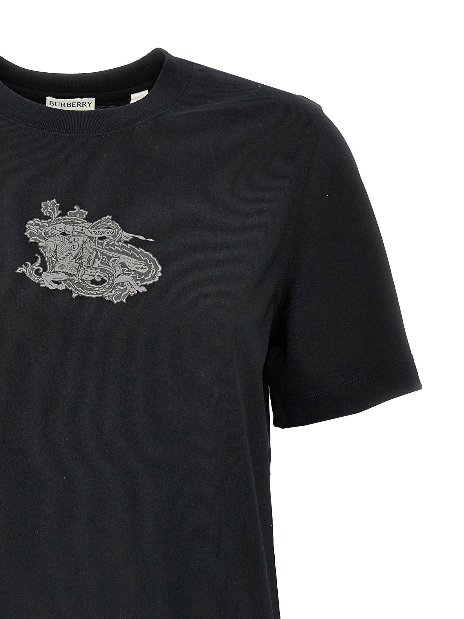 Burberry Logo Print T-shirt Black