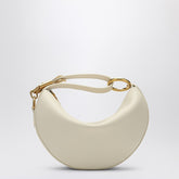 Burberry Ivory Leather Mini Knight Shoulder Bag Beige