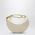 Burberry Ivory Leather Mini Knight Shoulder Bag Beige