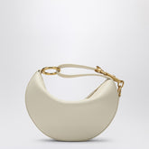 Burberry Ivory Leather Mini Knight Shoulder Bag Beige