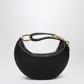 Burberry Knight Arc Small Leather Shoulder Bag Black