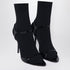 Balenciaga Avenue Sock Black Patent Leather and Mesh Sandals Black