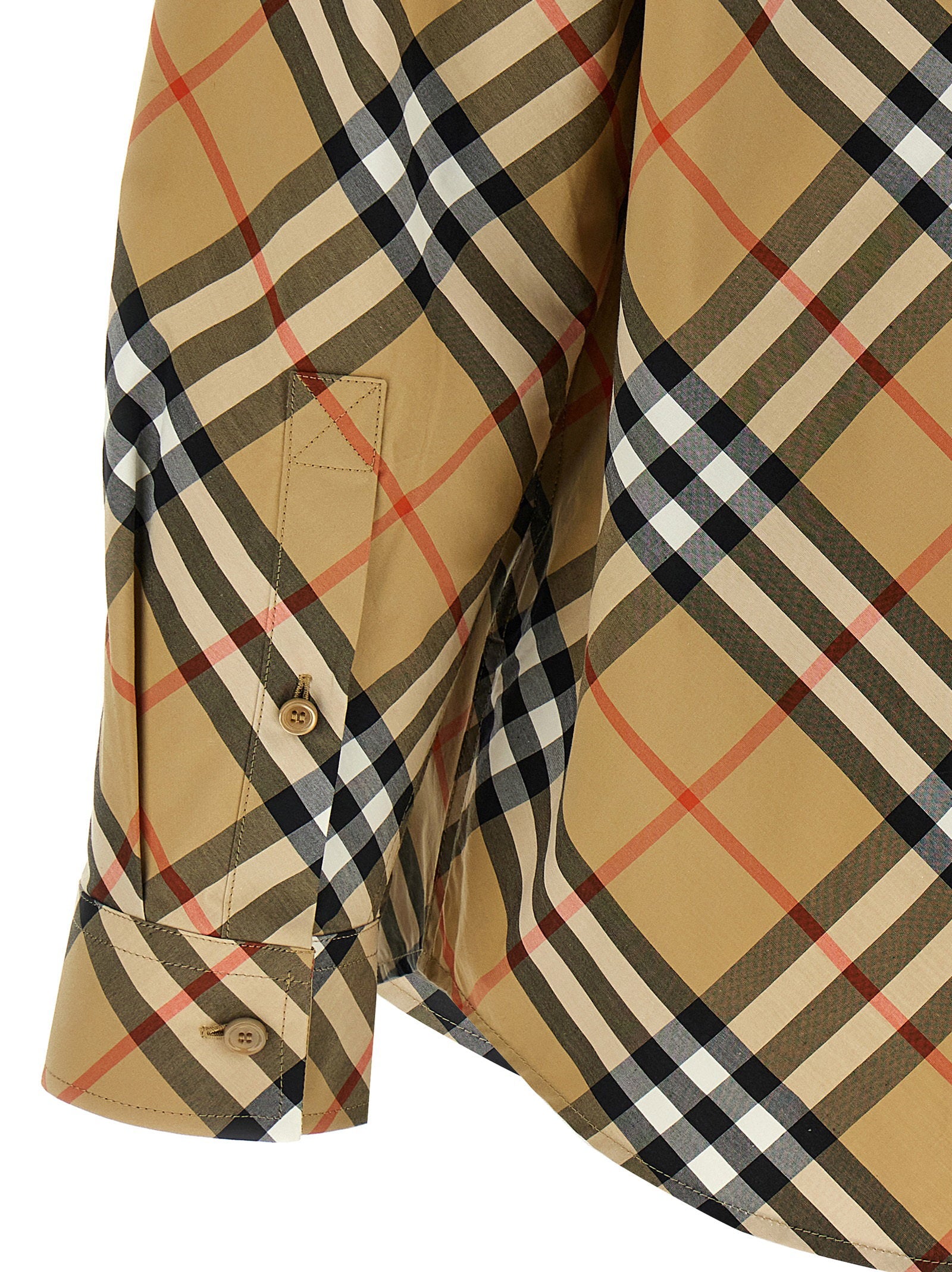 Burberry Check Shirt Beige