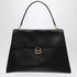 Balenciaga Hourglass Soft Large Calfskin Bag Black