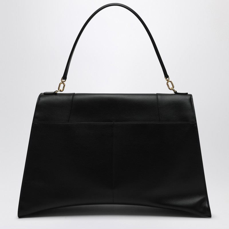 Balenciaga Hourglass Soft Large Calfskin Bag Black