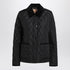 Burberry Black Quilted Nylon Jacket with Velvet Collar Black