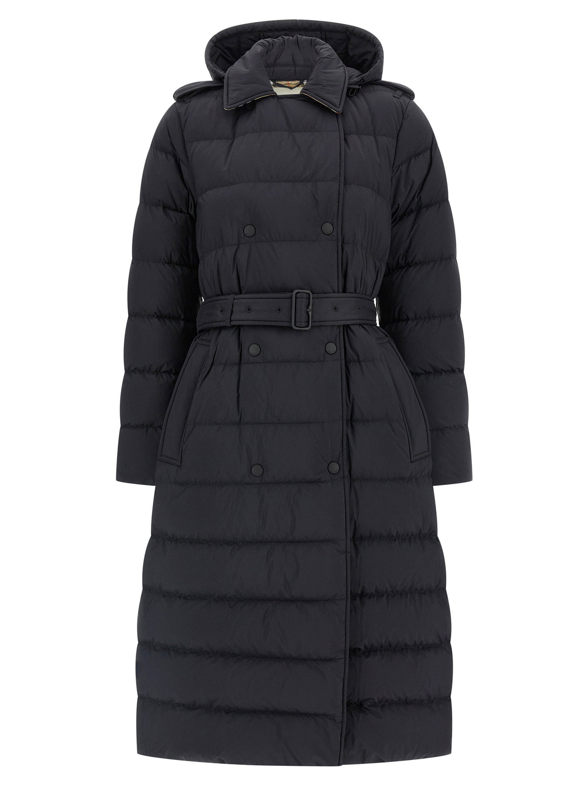 Burberry Padded Trench Coat Black