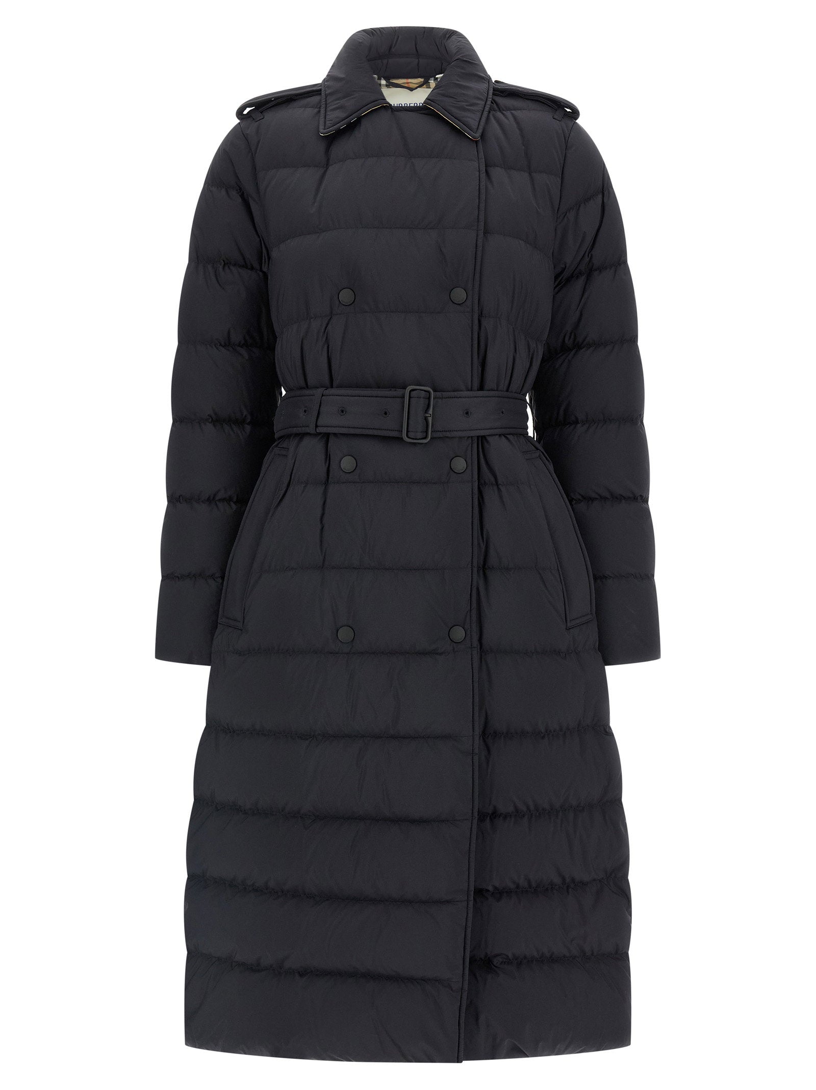 Burberry Padded Trench Coat Black