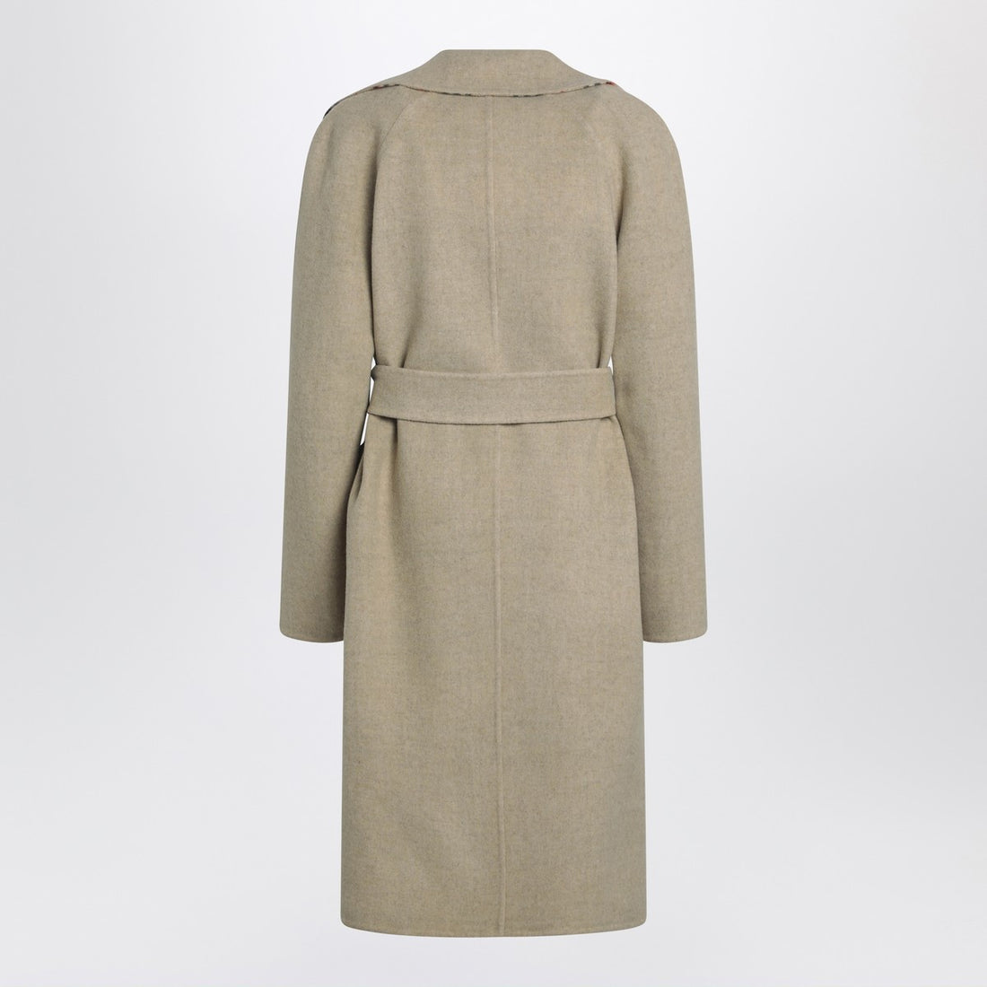 Burberry Reversible Wool Check Coat Beige