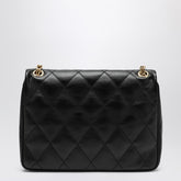 Burberry Strand Large Quilted Leather Shoulder Bag Black