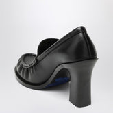 Burberry Cadet Leather Heeled Loafers Black