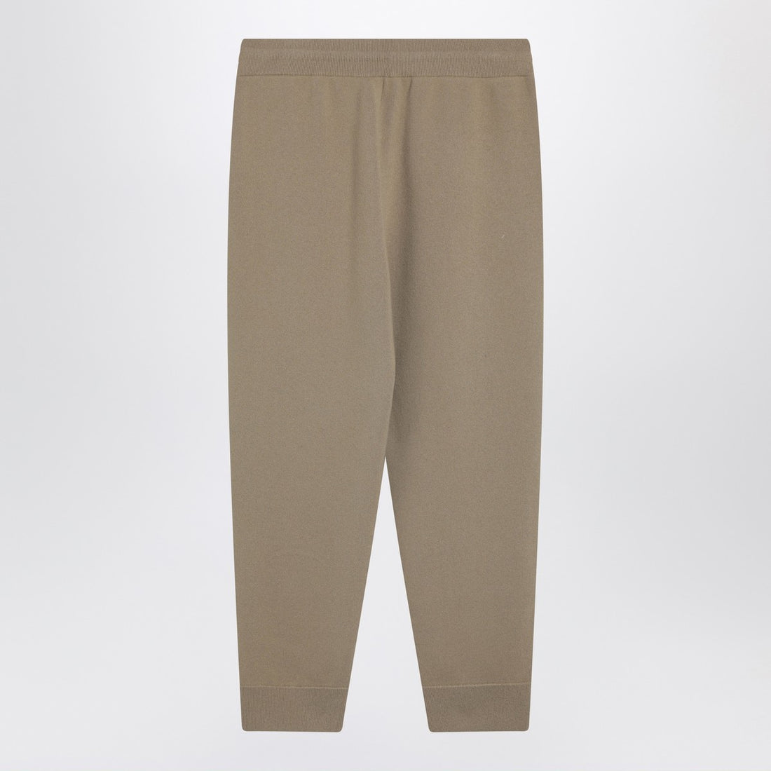 Burberry Beige cashmere-blend joggers with iconic embroidery brown