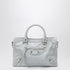 Balenciaga Le City Small Leather Tote Bag Light Grey Grey