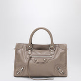 Balenciaga Le City Small sesame-coloured lambskin tote bag beige