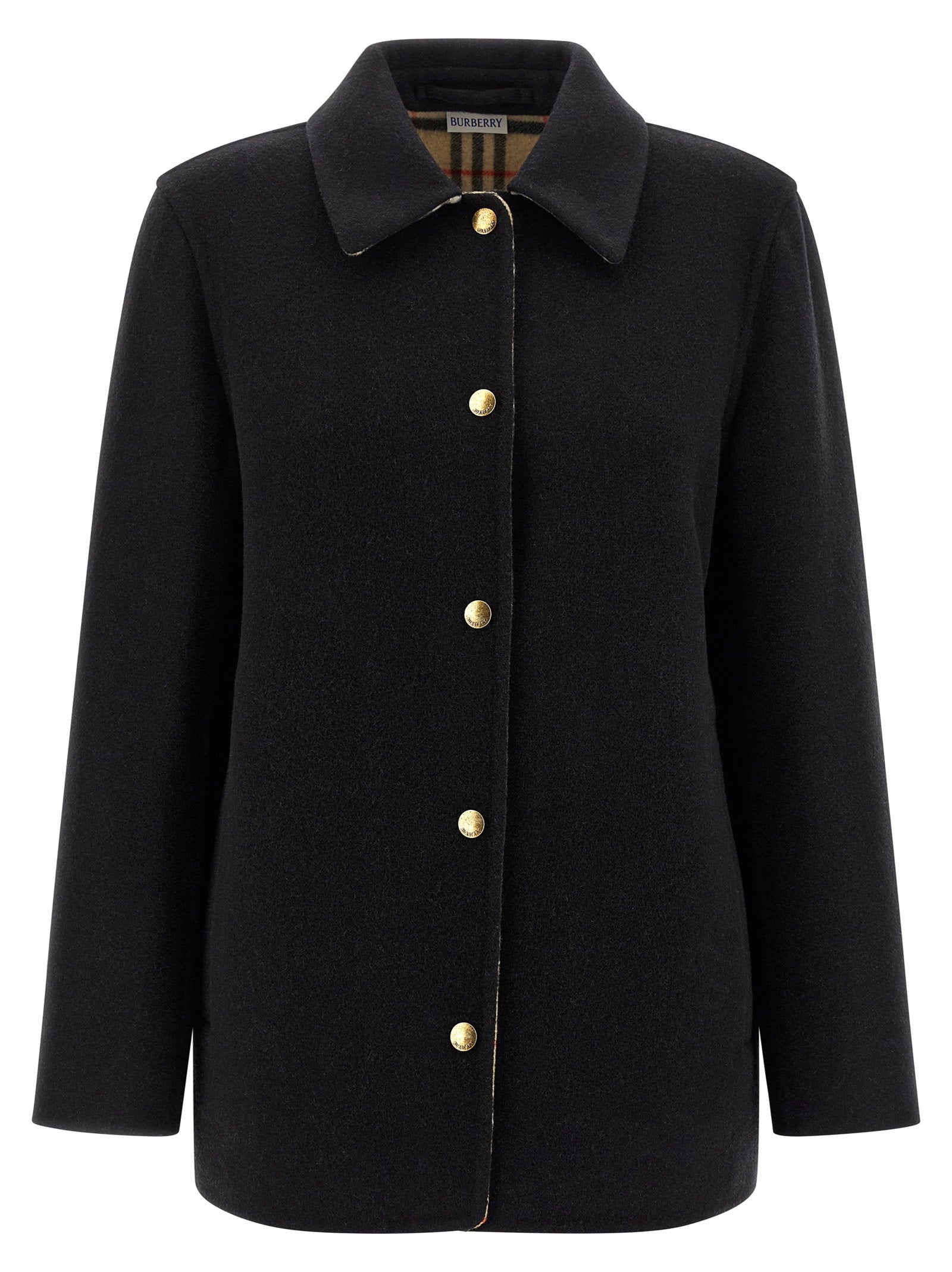 Burberry Check Lining Jacket, Black
