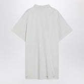 Balenciaga Oversized Optical White Distressed Cotton T-shirt White