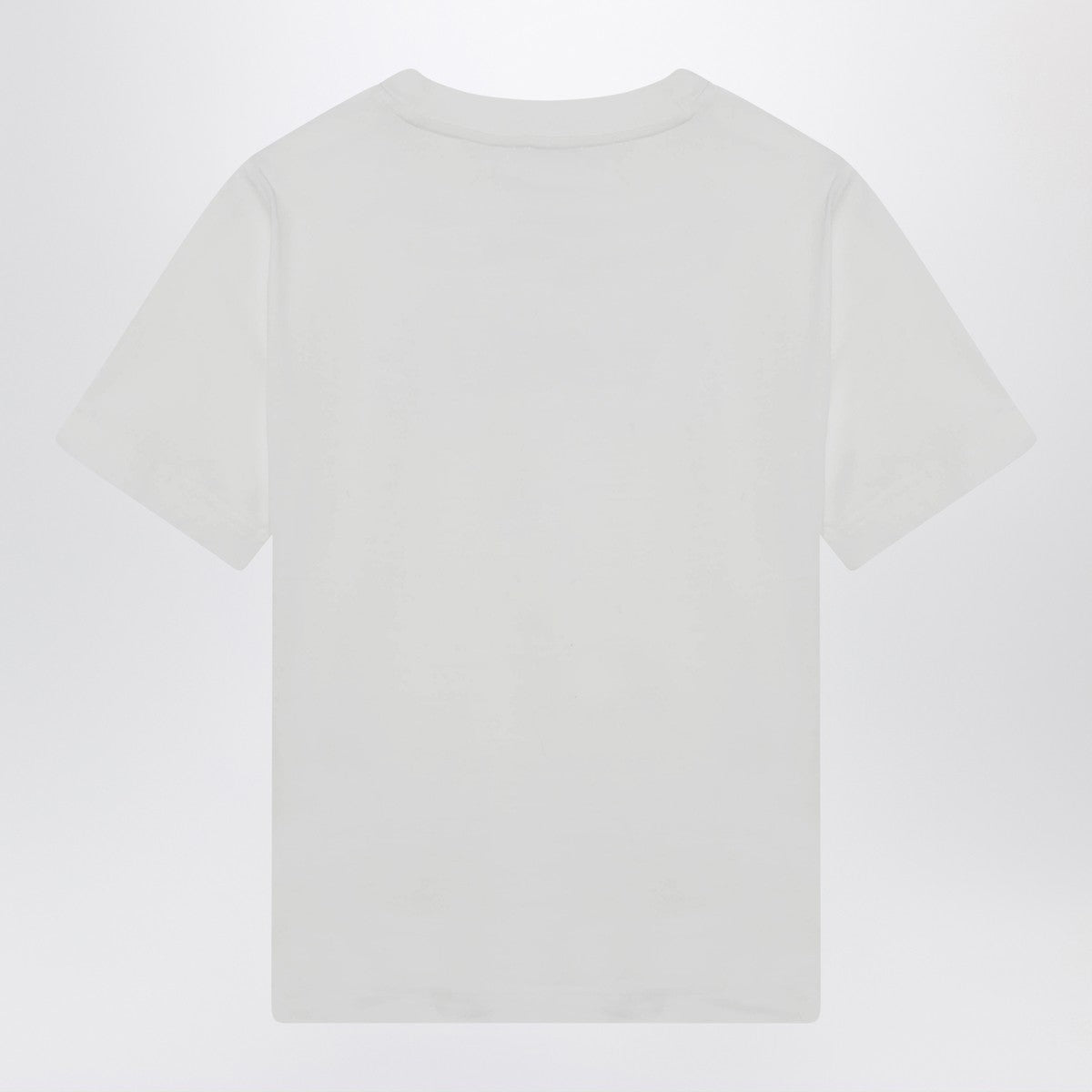 Burberry Embroidered Logo Cotton T-shirt White