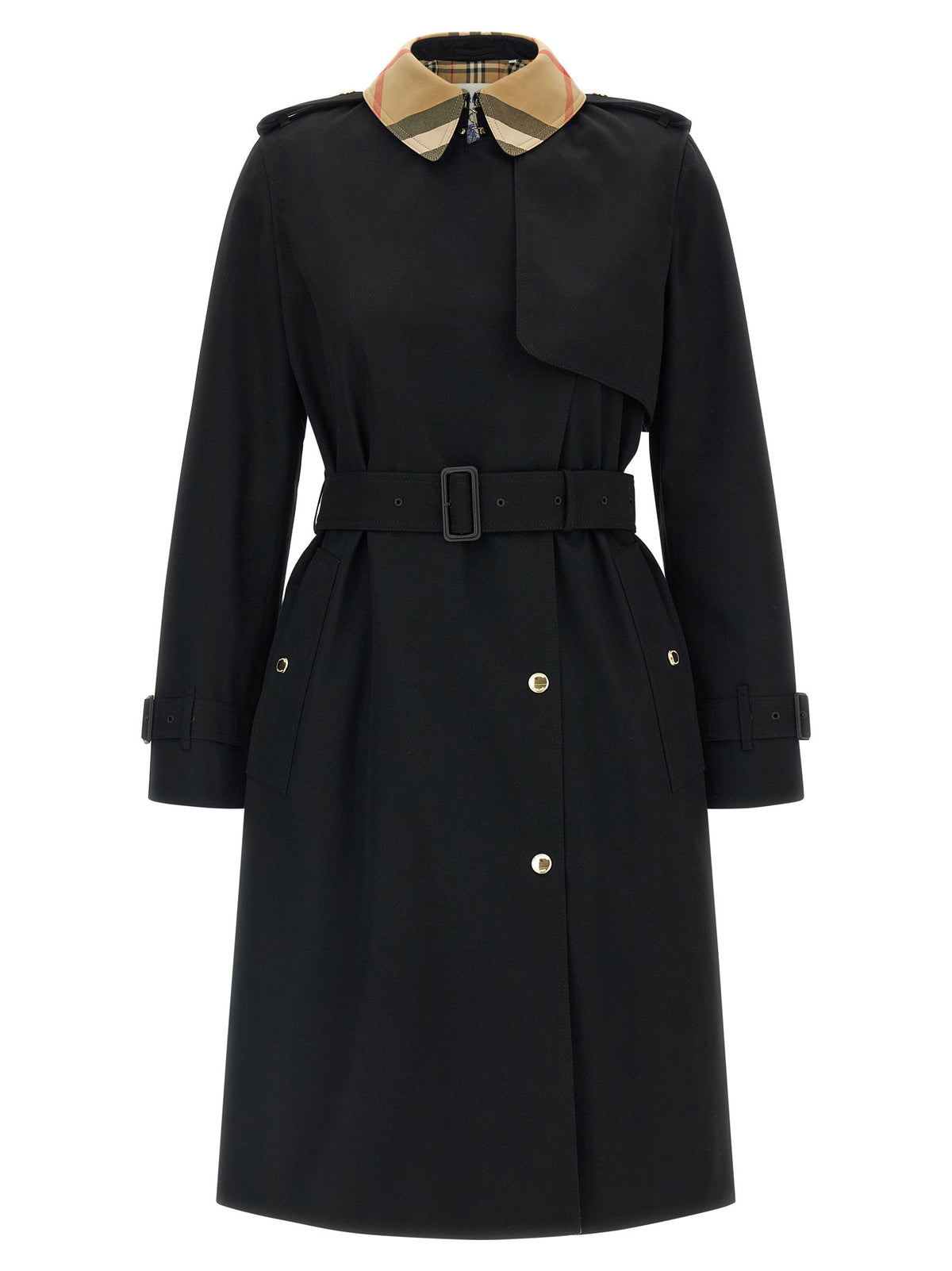 Burberry Sandridge Trench Coat Black
