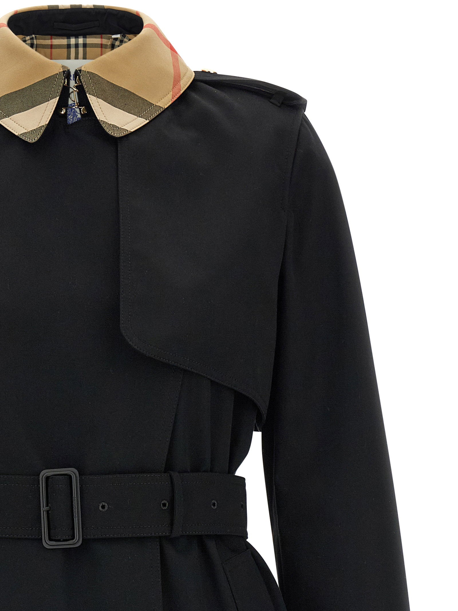 Burberry Sandridge Trench Coat Black