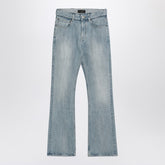 Balenciaga Low-Waisted Light Blue Faded Denim Jeans light blue