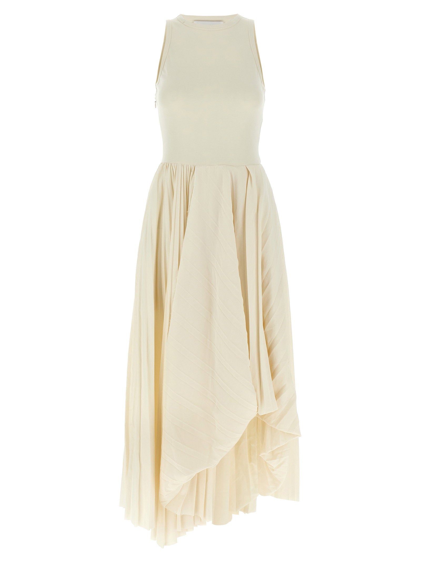 Alexander McQueen Asymmetrical Dress White