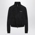 Balenciaga Black logo zip bomber jacket Black