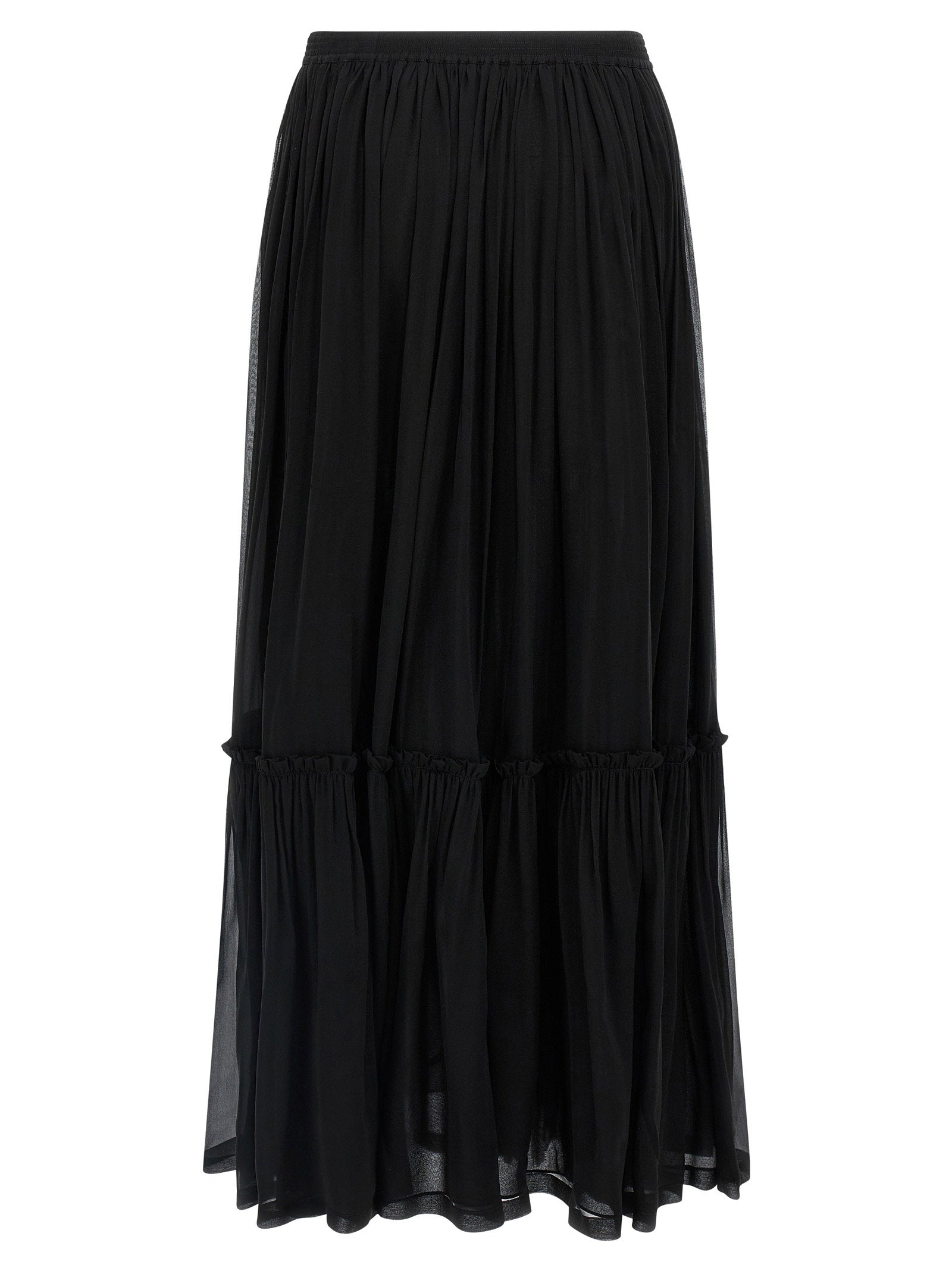 Saint Laurent Long Skirt Black