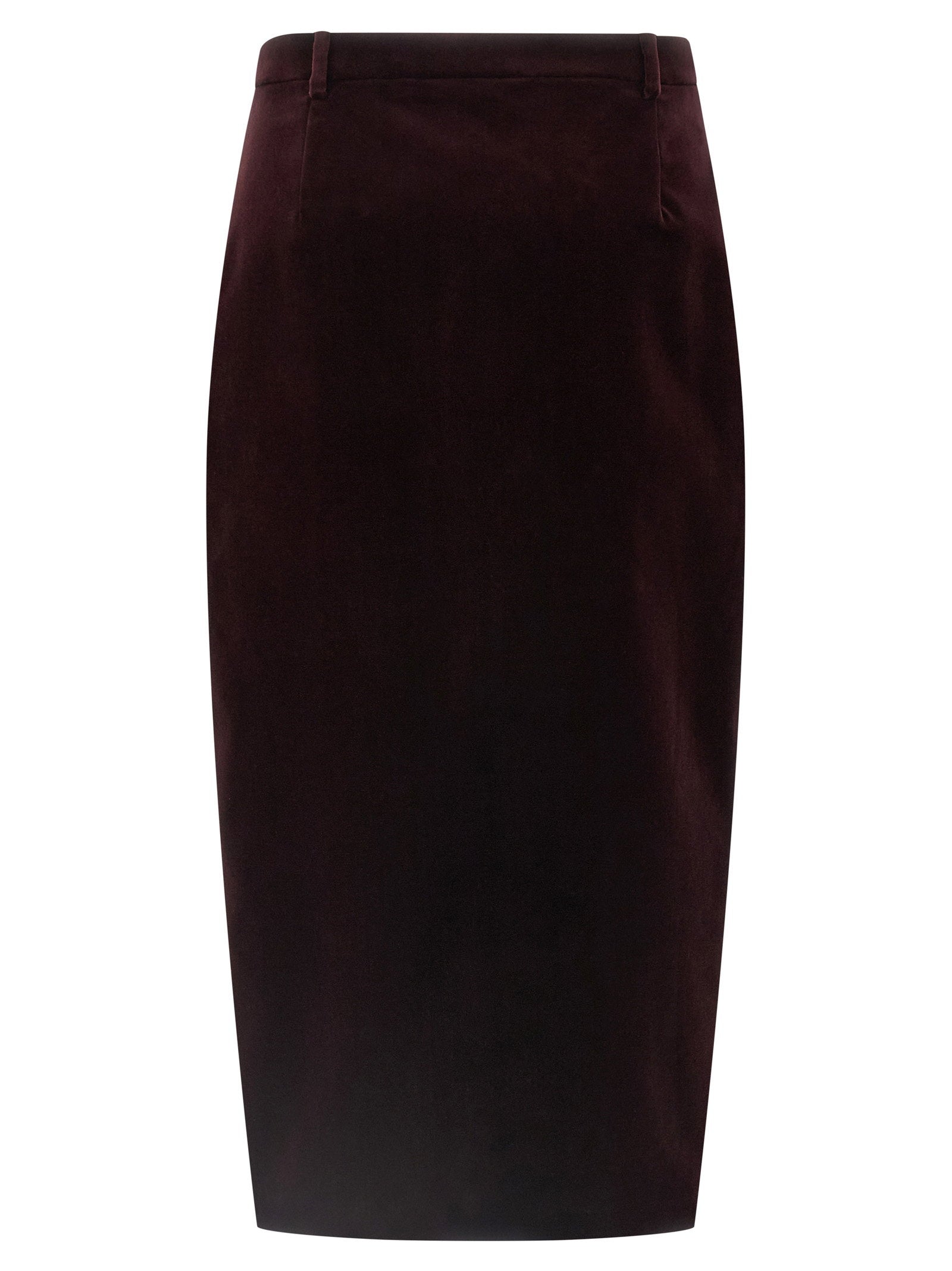Saint Laurent Velvet Skirt Bordeaux