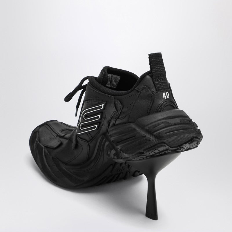 Balenciaga Monday Heel Leather Pumps Black
