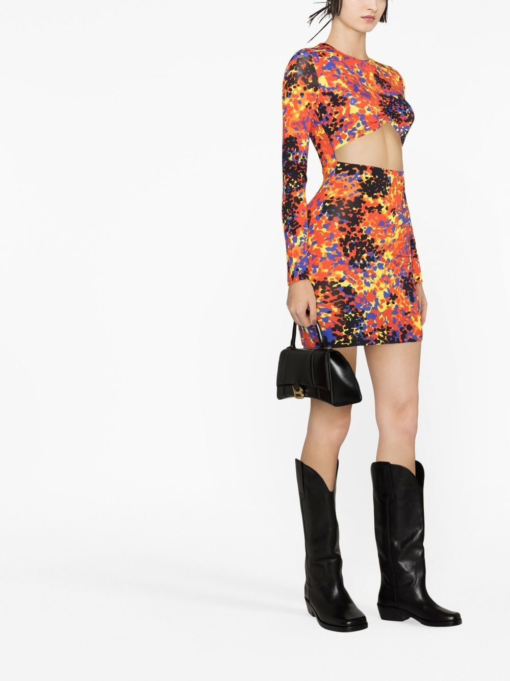 Dsquared2 Cut-Out Mini Multicolour Dress MultiColour