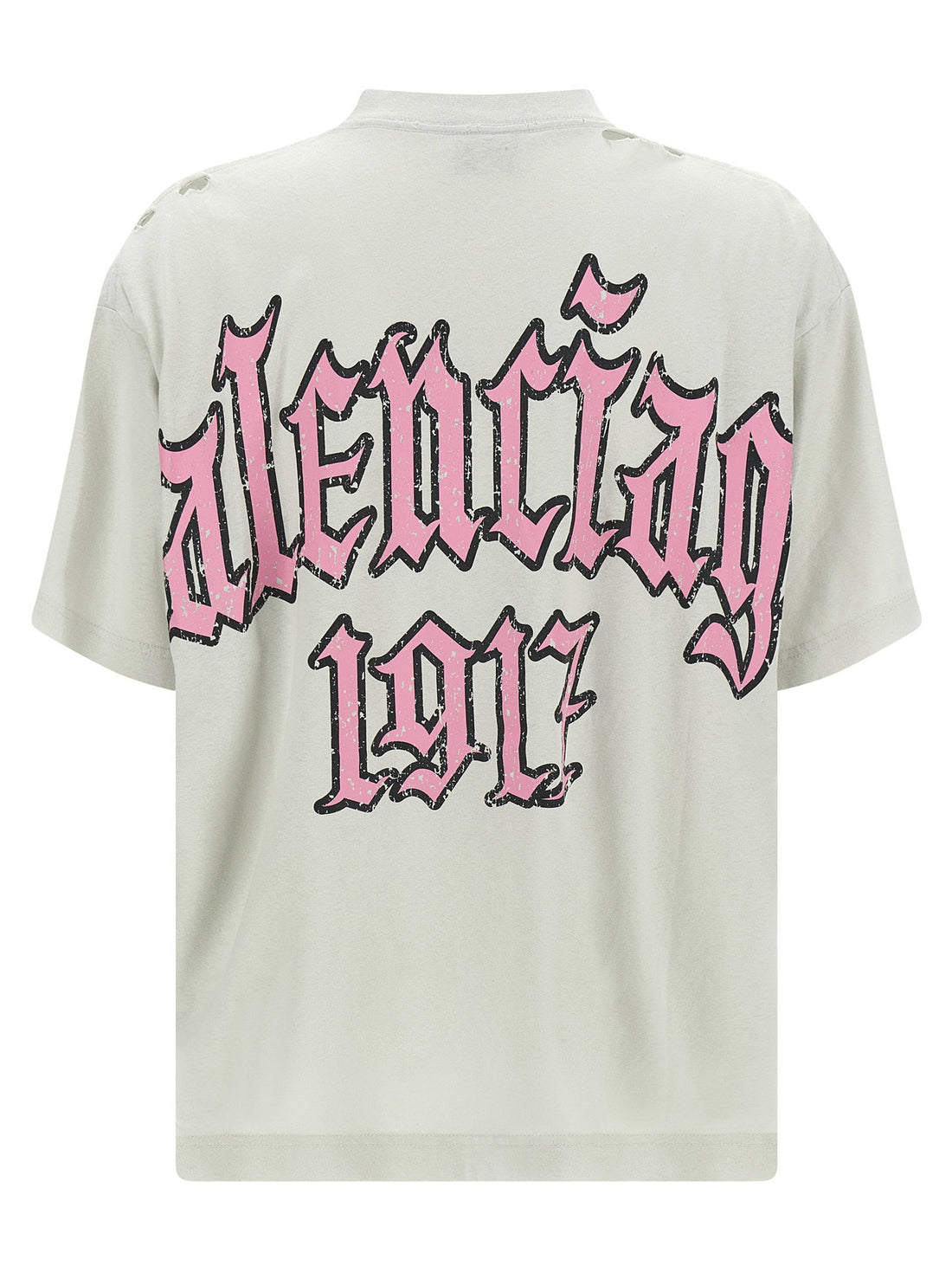 Balenciaga Blackletter Script T-shirt Beige