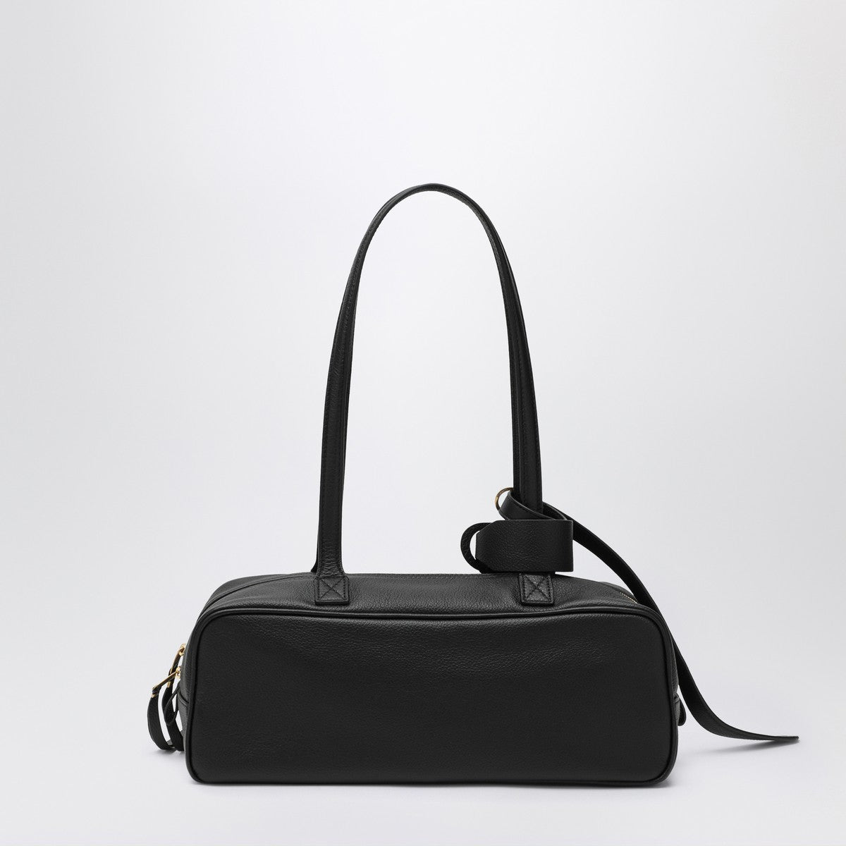 Balenciaga Small Carrie Bowling Bag in Black Calfskin Black