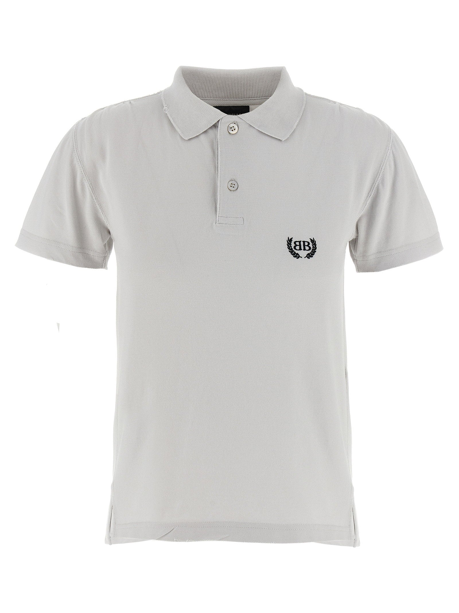Balenciaga Laurel Classic Polo Shirt Gray