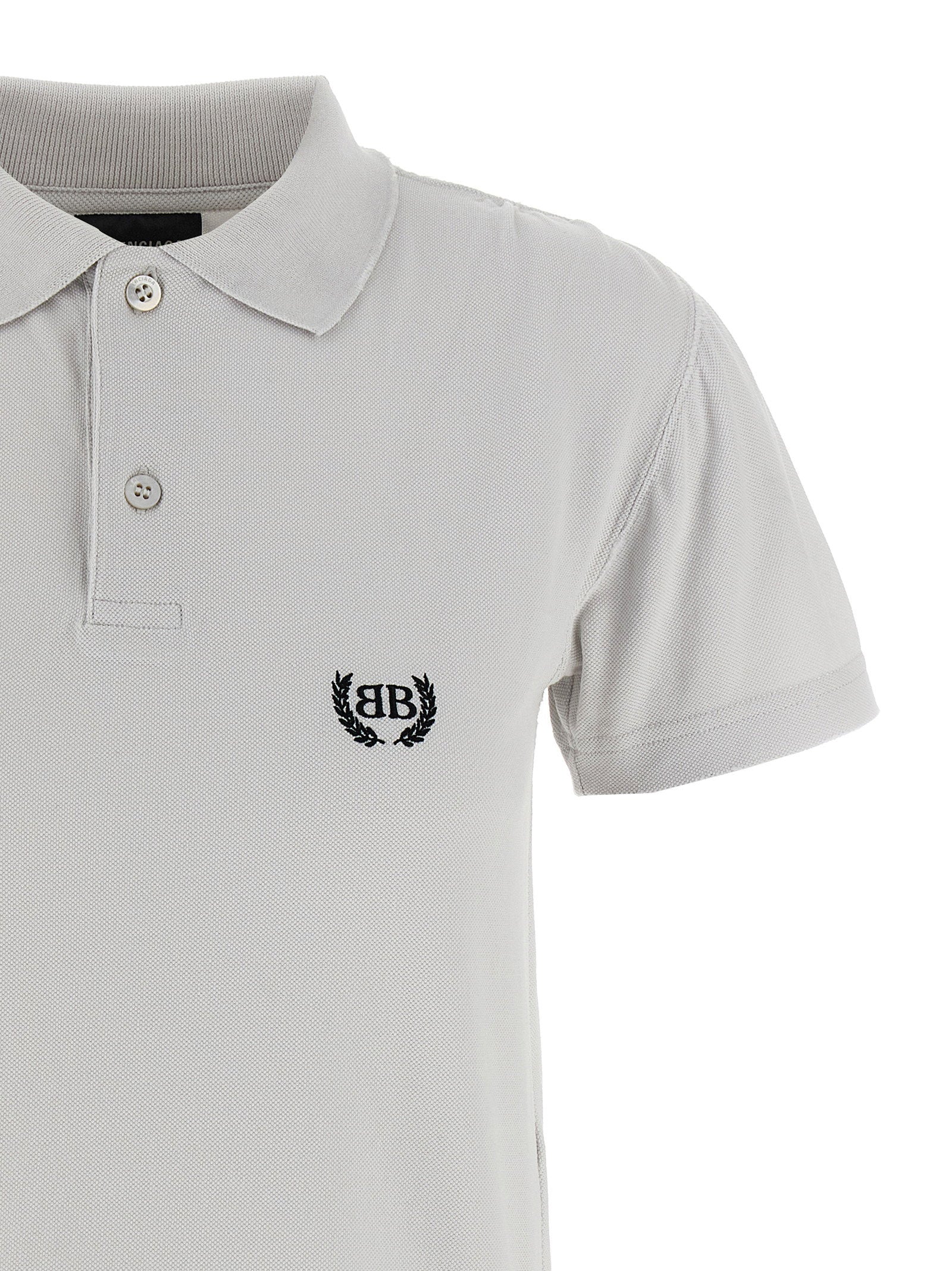 Balenciaga Laurel Classic Polo Shirt Gray