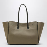 Balenciaga Carry All Bel Air Medium Khaki Canvas Bag Multicolor