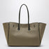 Balenciaga Carry All Bel Air Medium Khaki Canvas Bag Multicolor