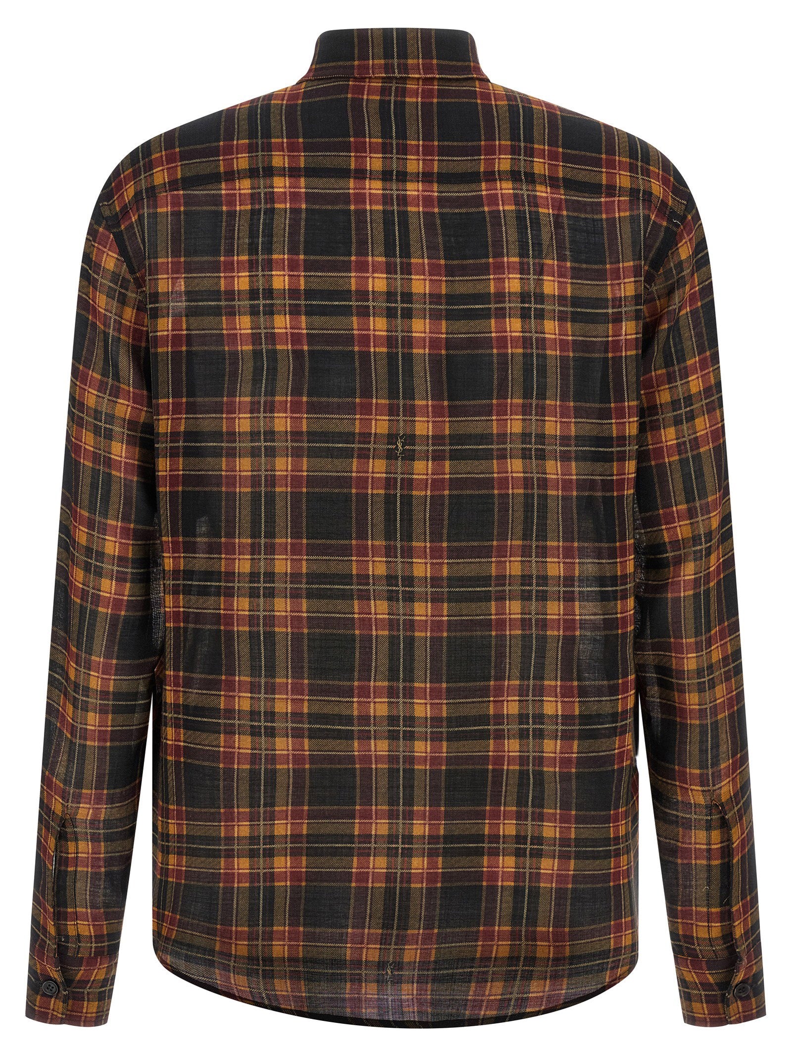 Saint Laurent Cassandre Lavallière Shirt Multicolor