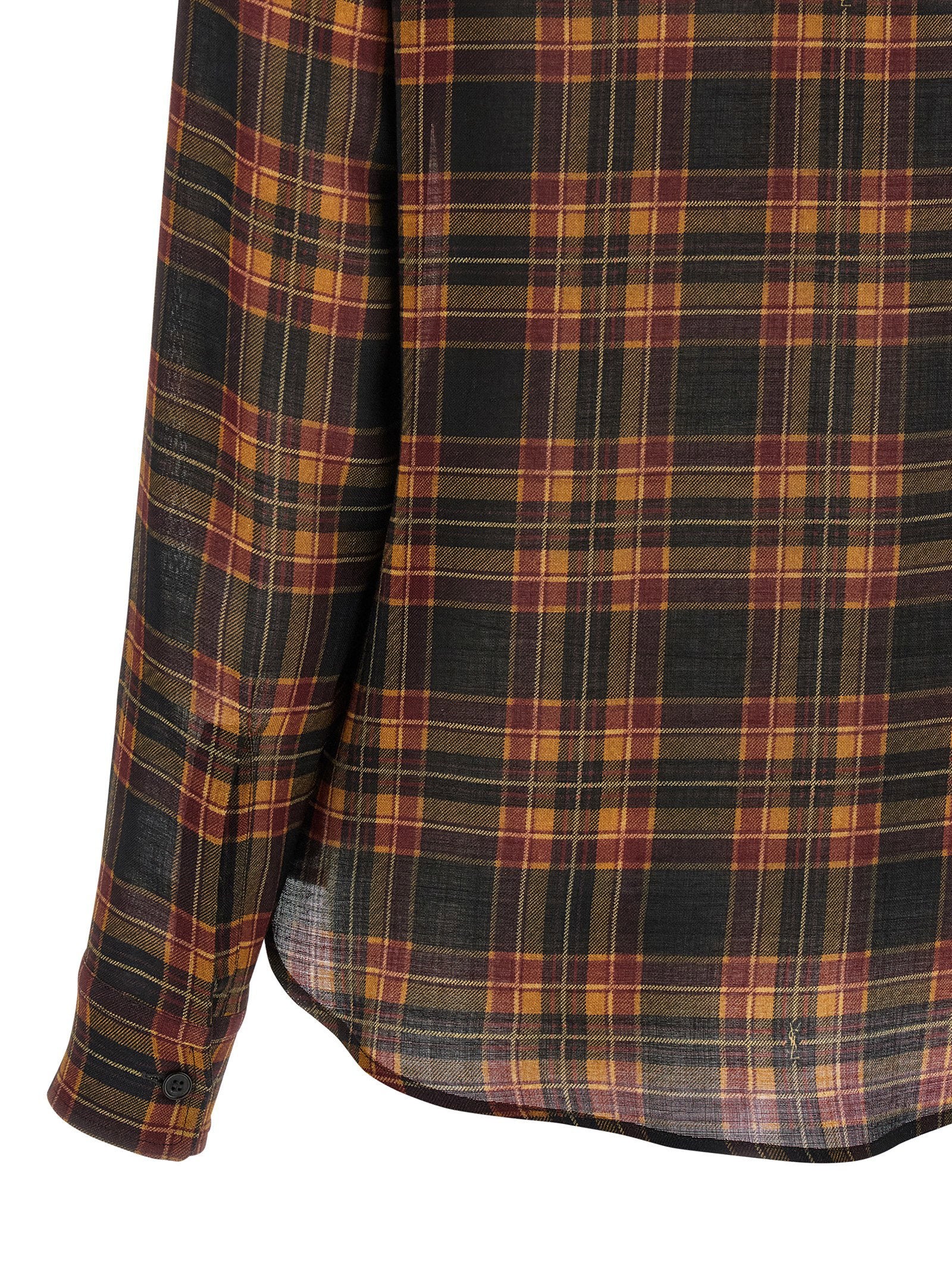 Saint Laurent Cassandre Lavallière Shirt Multicolor