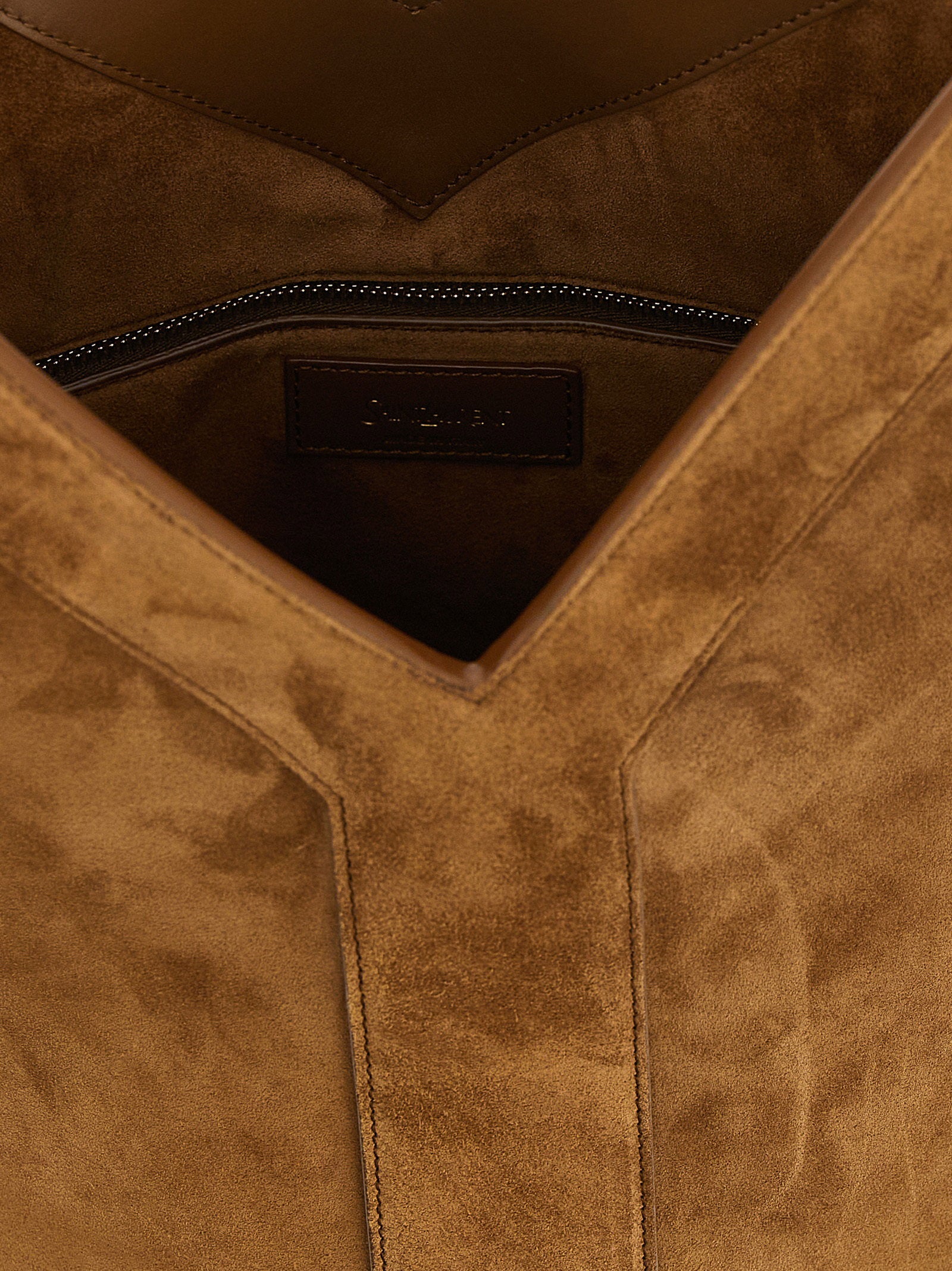 Saint Laurent Y Long Shoulder Bag Brown