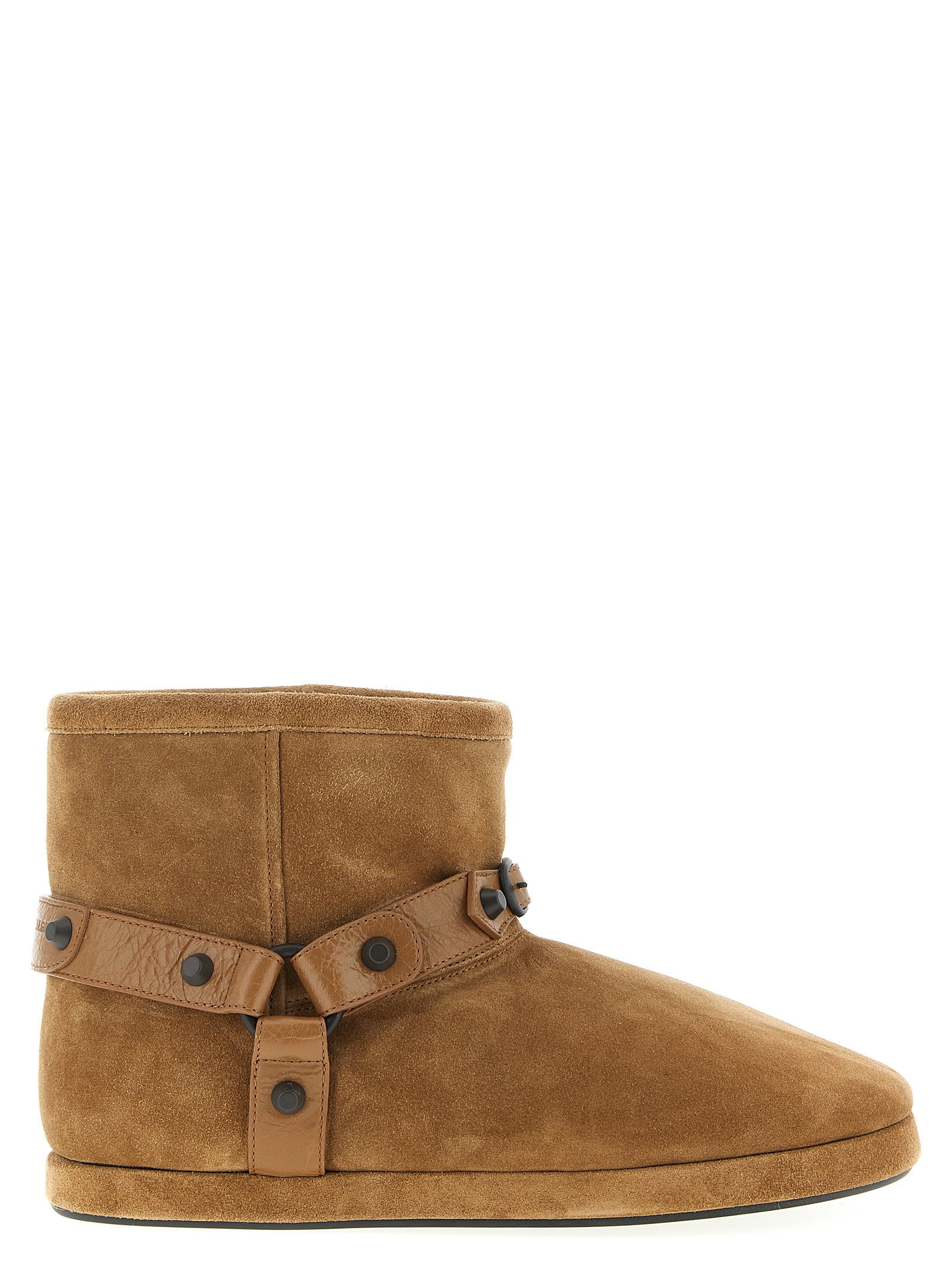 Balenciaga Alaska Soft Ankle Boots Beige