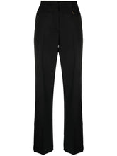 JACQUEMUS Ficelle High-Waist Straight-Leg Virgin Wool Trousers Black Black