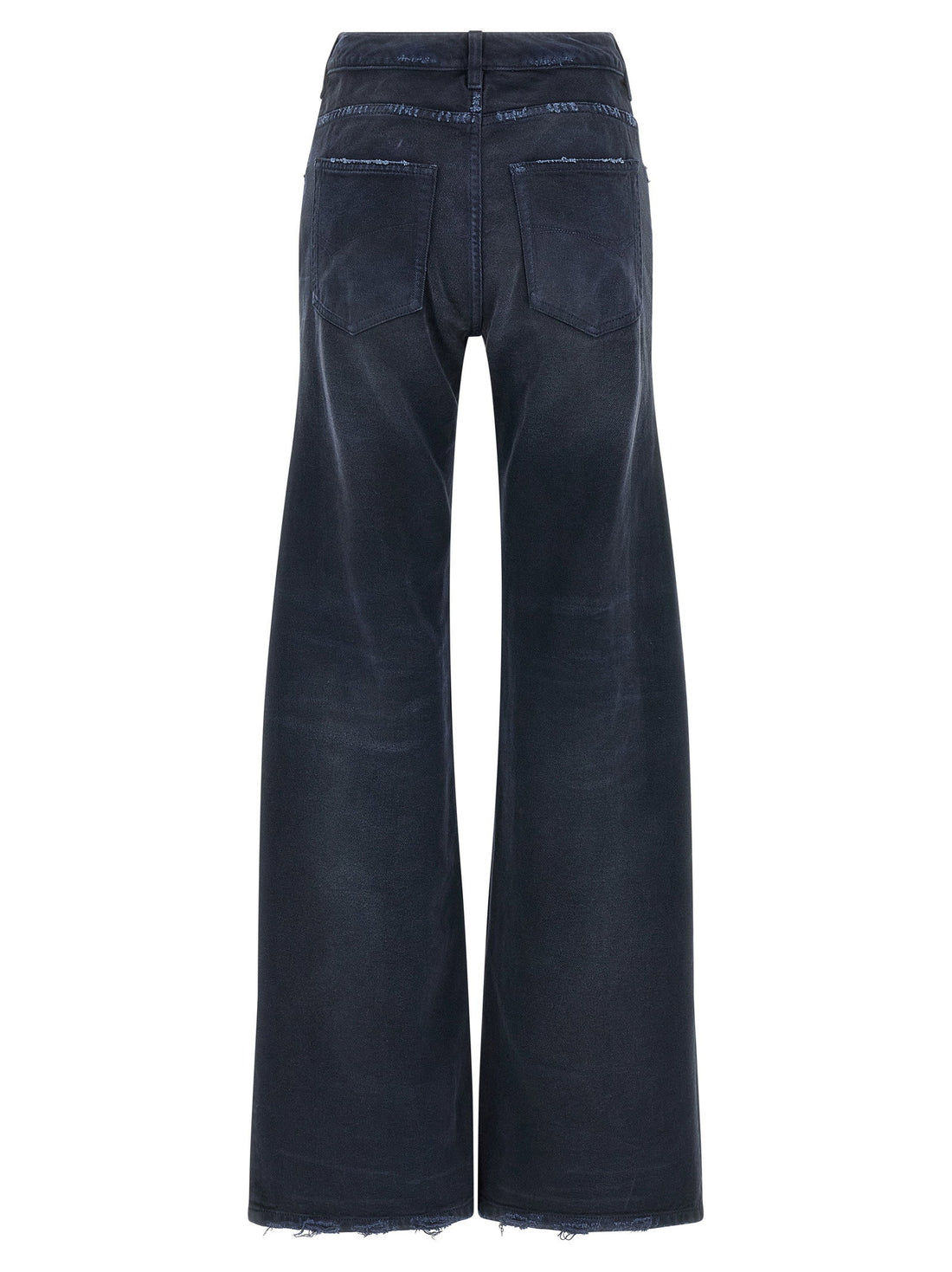 Balenciaga Curved Waist Jeans Blue