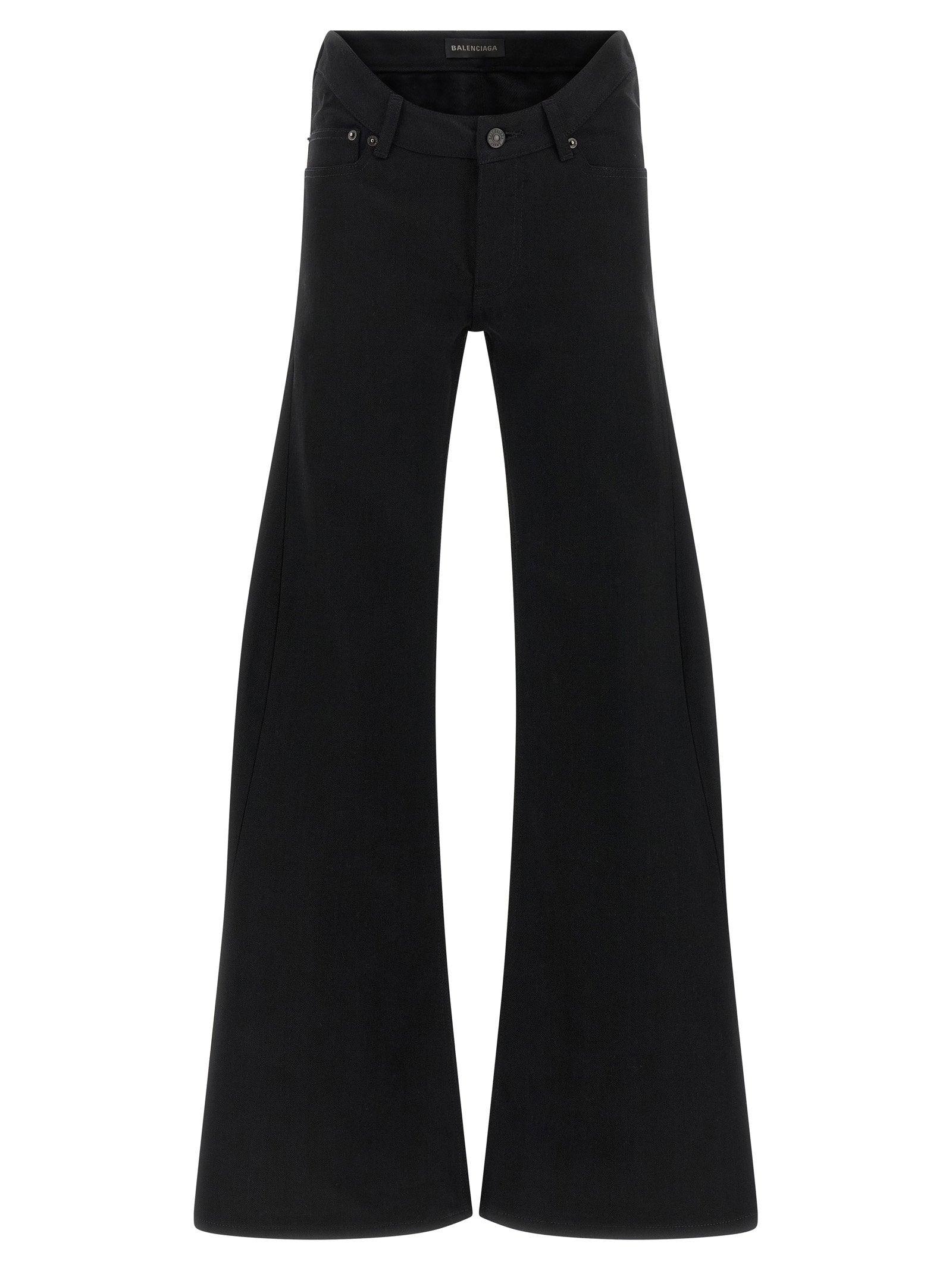 Balenciaga Curved Waist Jeans Black