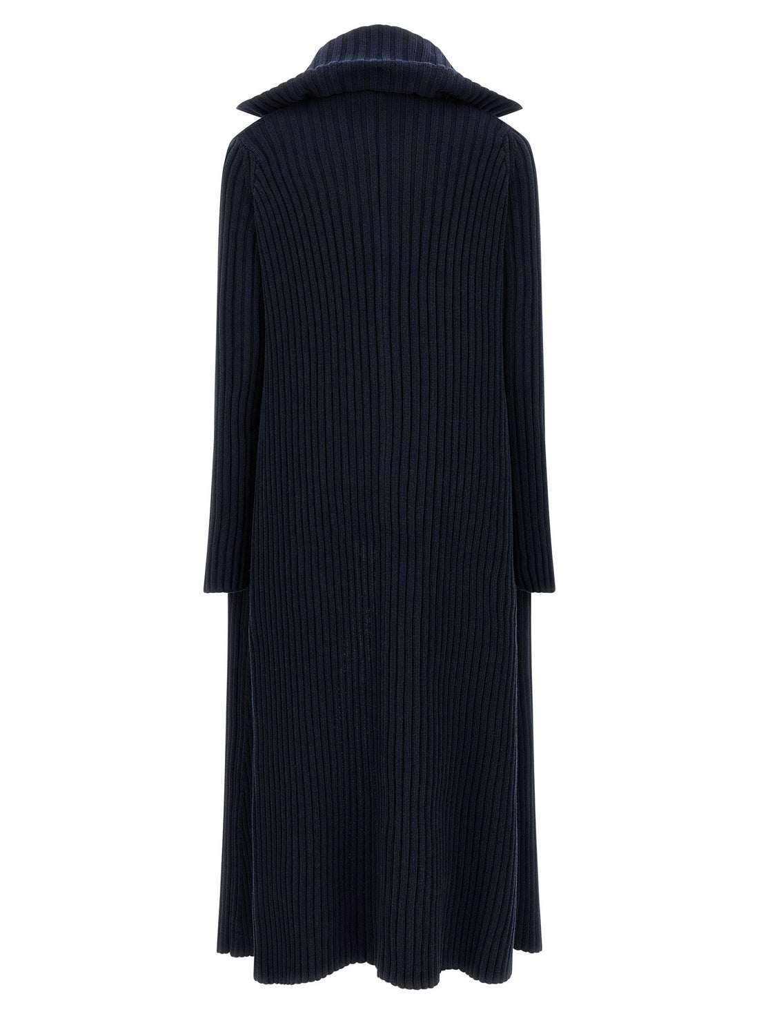 Balenciaga Ribbed Cardigan Blue