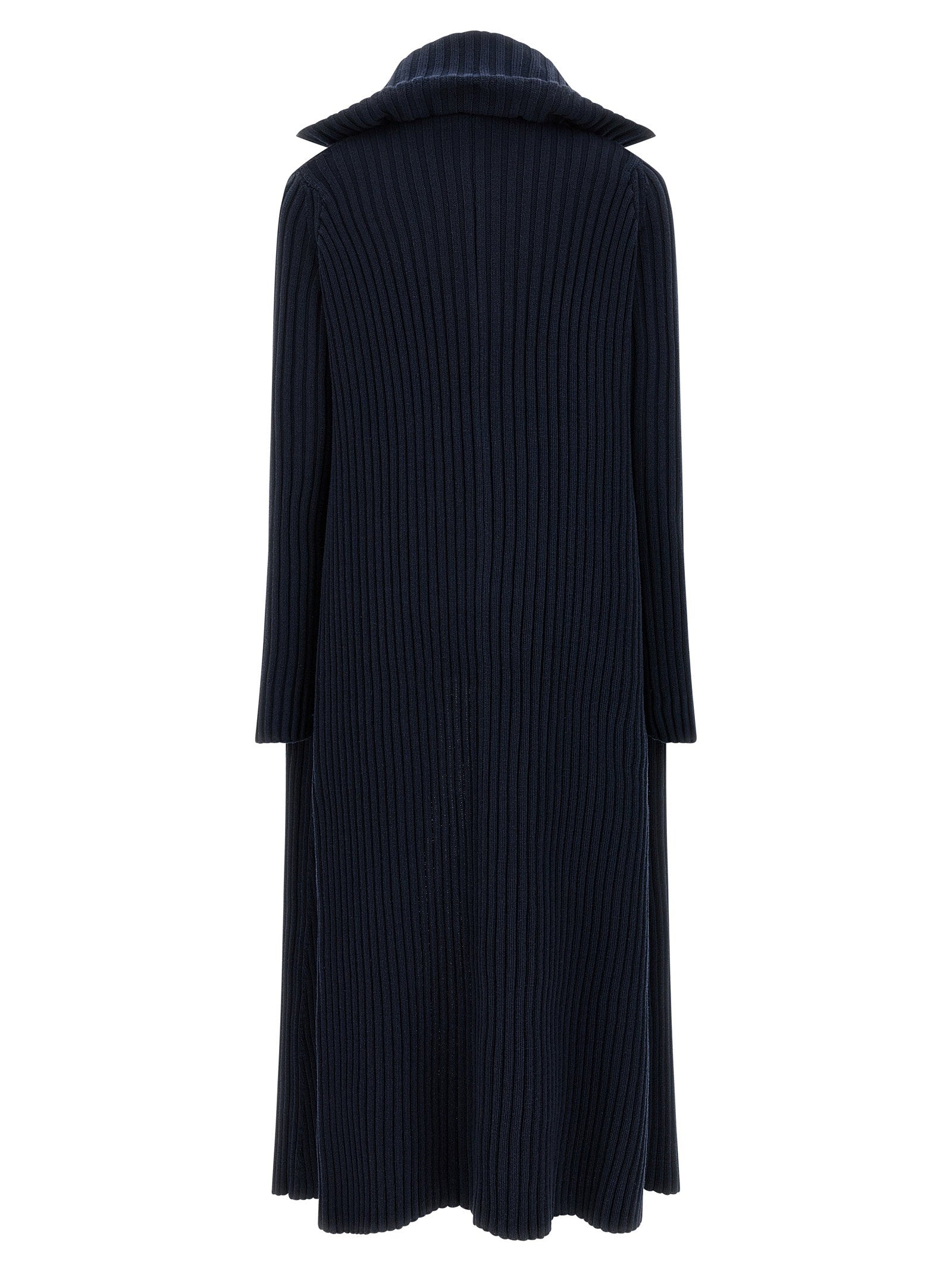 Balenciaga Ribbed Cardigan Blue