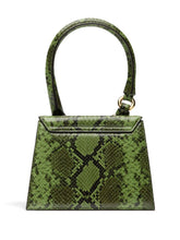 JACQUEMUS Le Chiquito Mini Snakeskin-Effect Calf Leather Bag Green