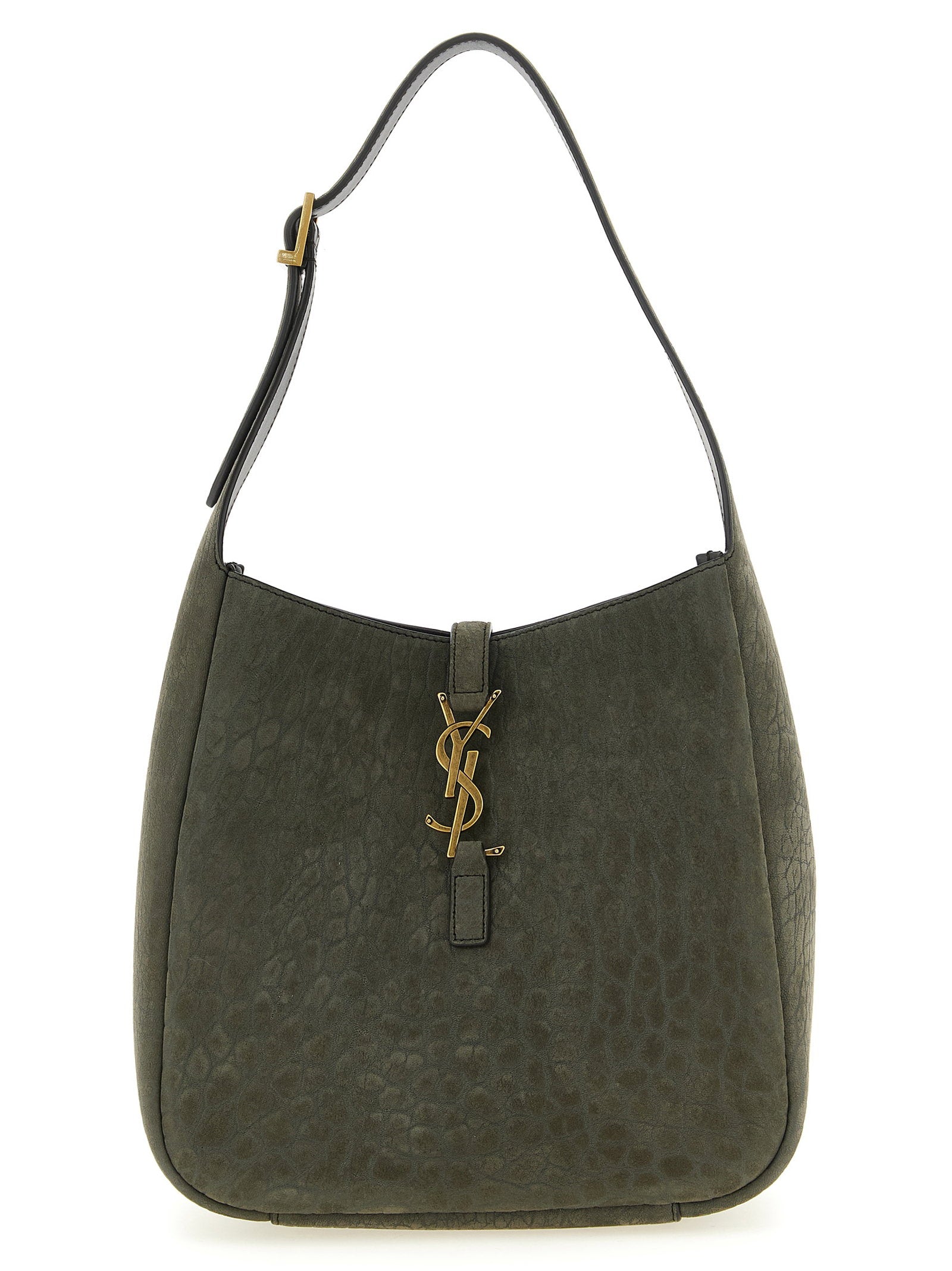 Saint Laurent Micro Le 5 à 7 Shoulder Bag Gray