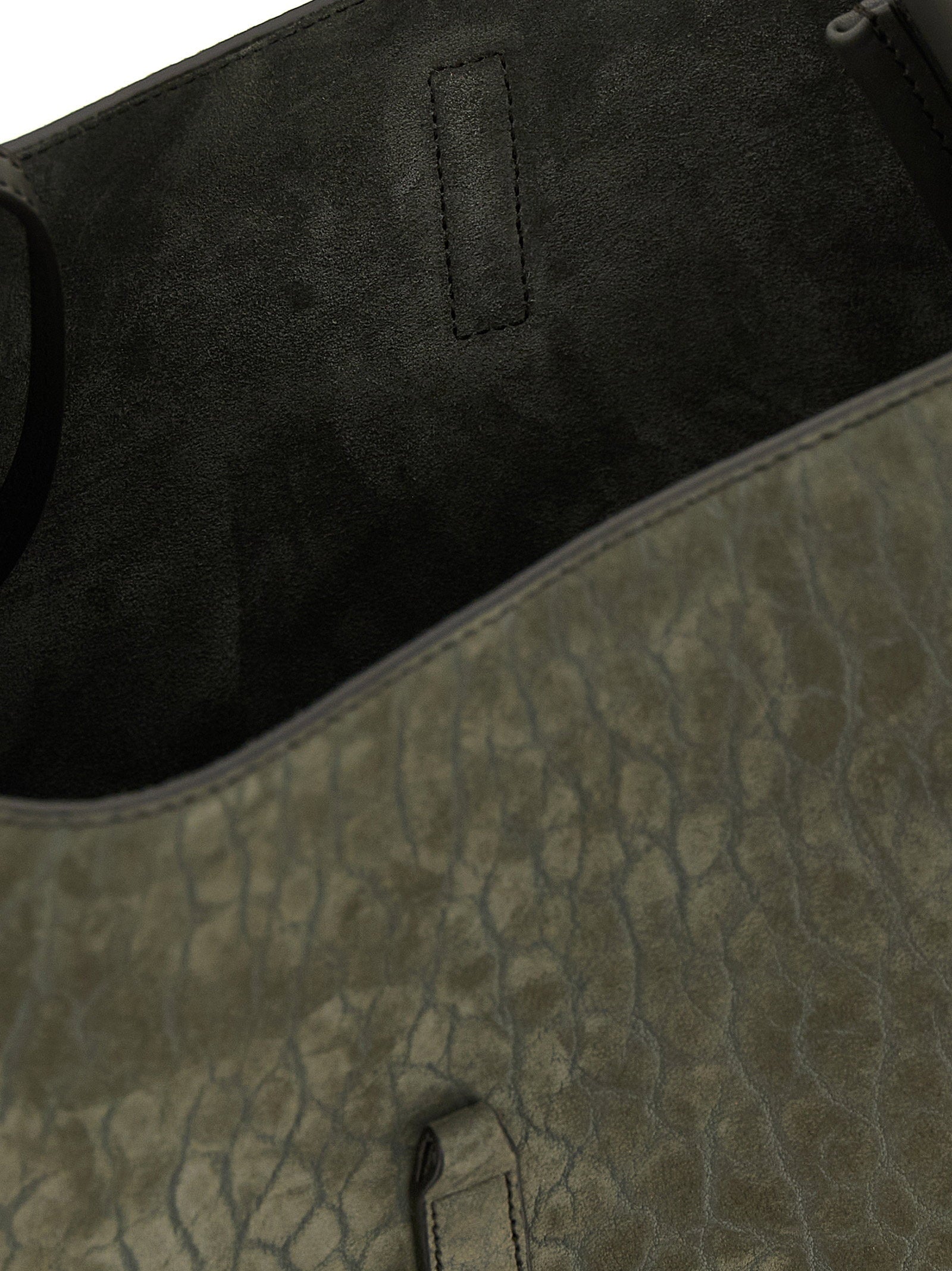 Saint Laurent Micro Le 5 à 7 Shoulder Bag Gray